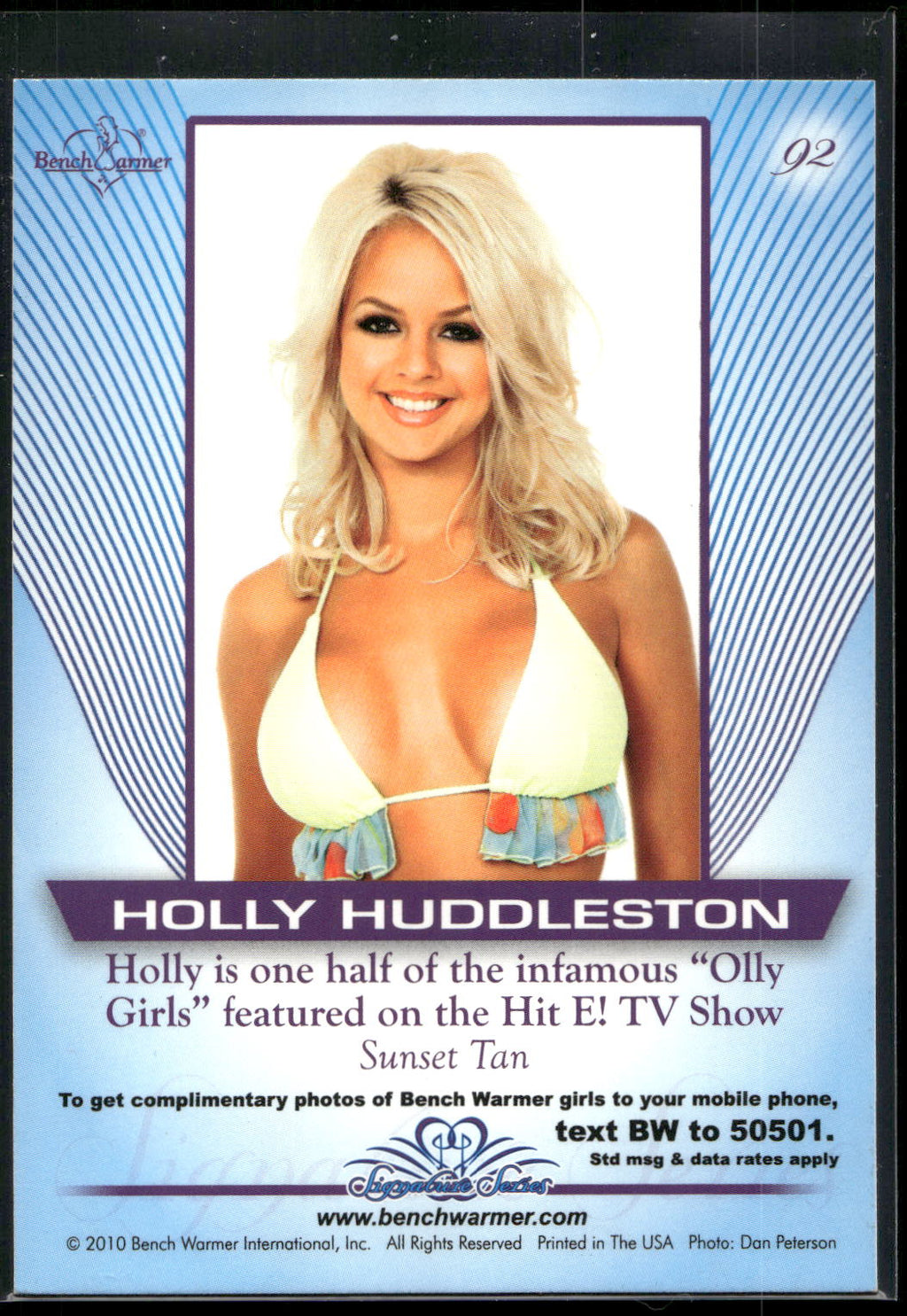 2005 Bench Warmer #92 Holly Madison