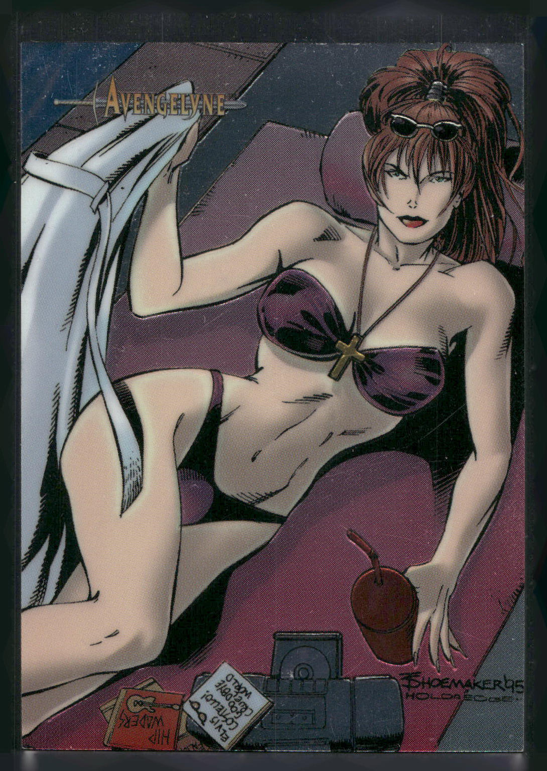 1996 WildStorm Avengelyne #10 Catching Some Rays