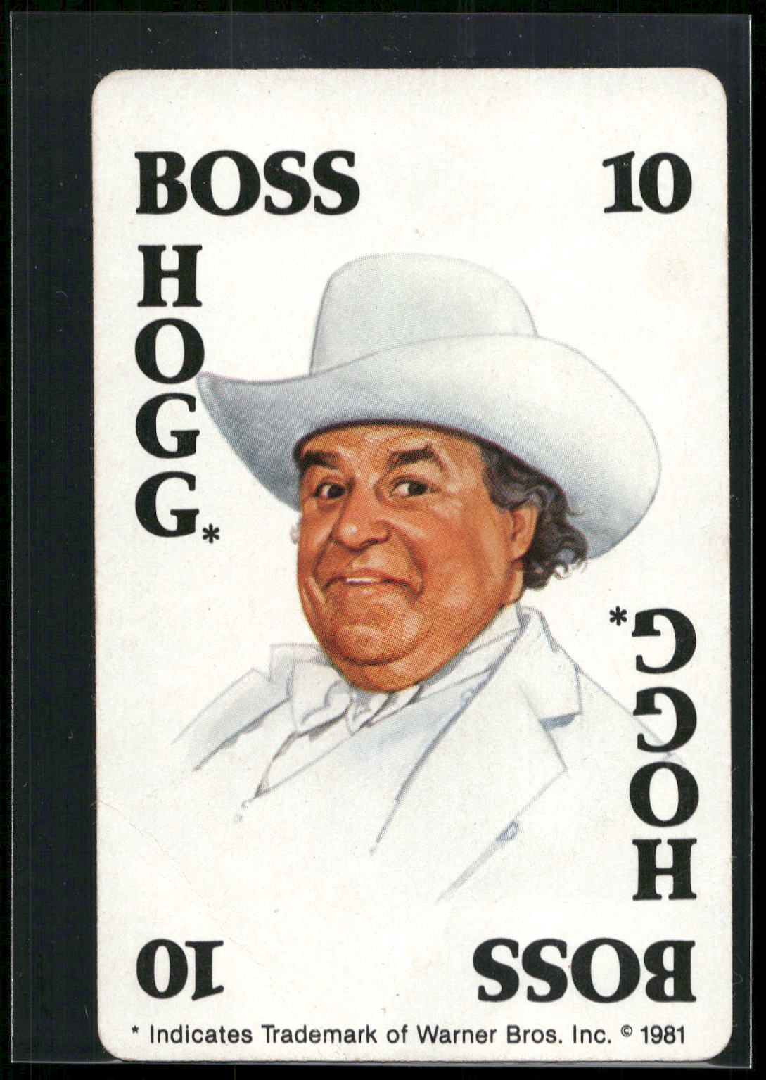 1981 International Games Dukes of Hazzard #10 Boss Hogg