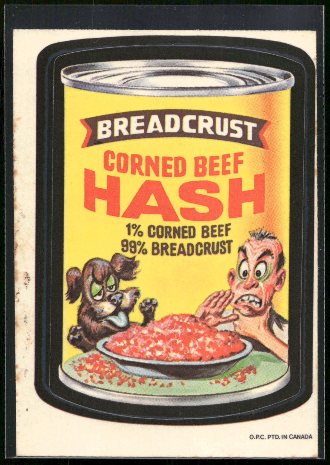 1973 Topps Wacky Packages 1st Series #NNO Breadcrust Hash