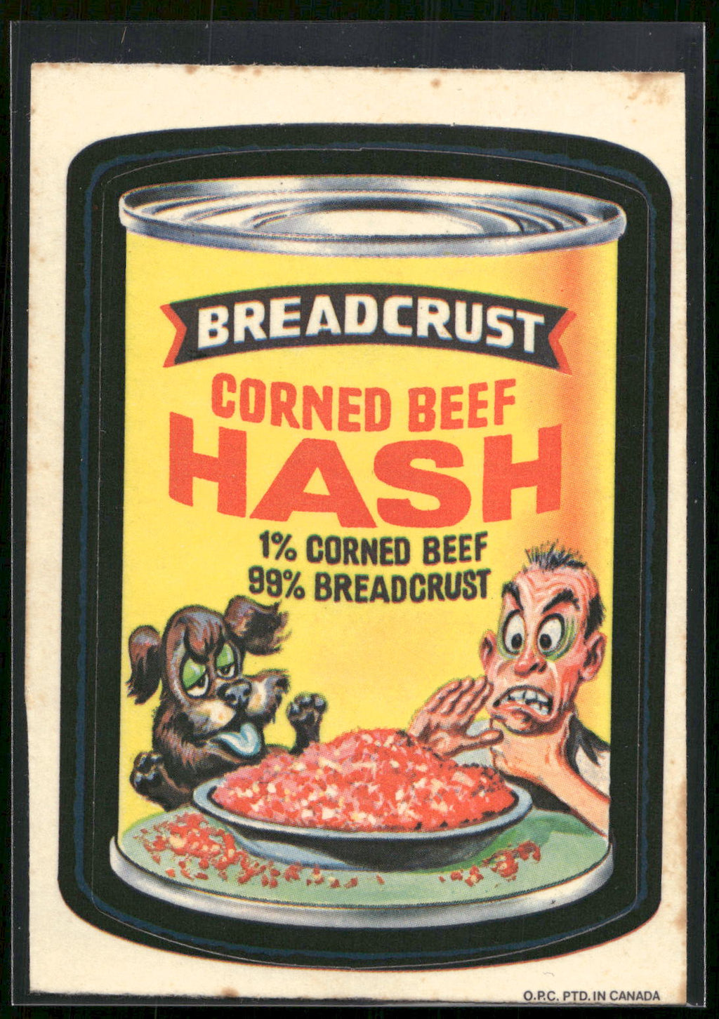 1973 Topps Wacky Packages 1st Series #NNO Breadcrust Hash