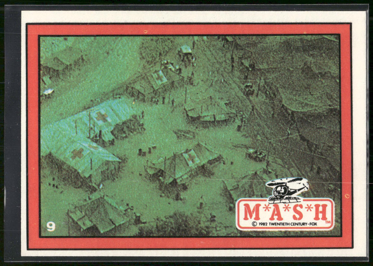 1982 Donruss M*A*S*H #9 Camp aerial view