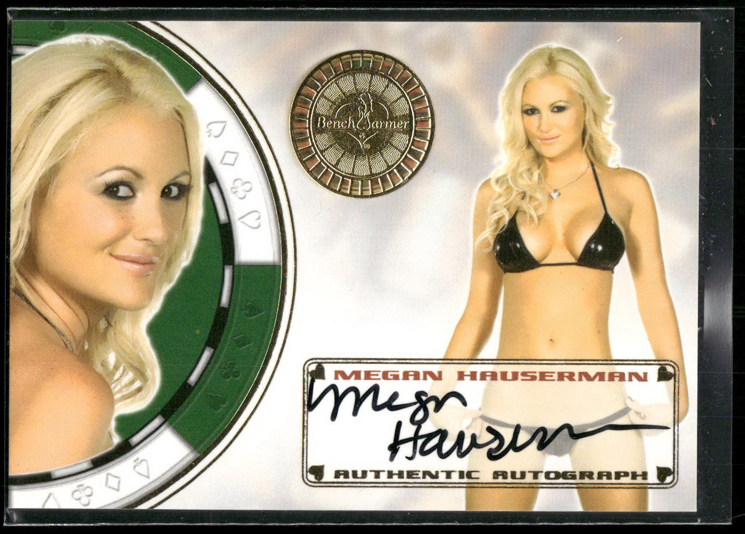 2013 Bench Warmer Vegas Baby #76 Megan Hauserman Comp Autographs