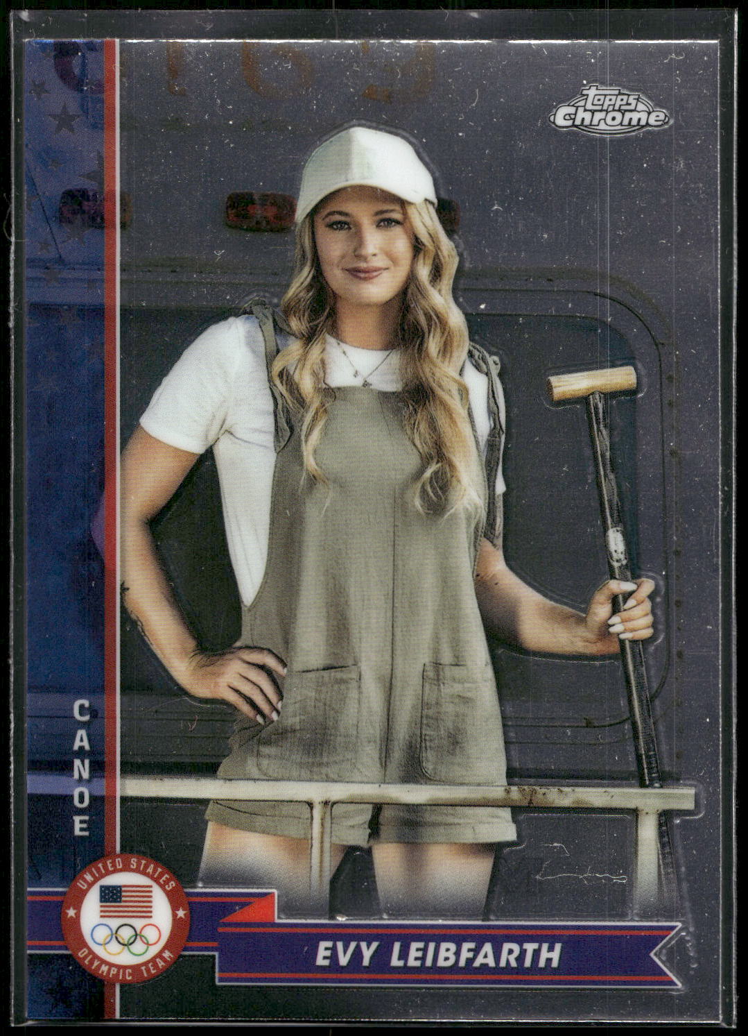2024 Topps Chrome U.S. Olympics & Paralympic Hopefuls #86 Evy Leibfarth