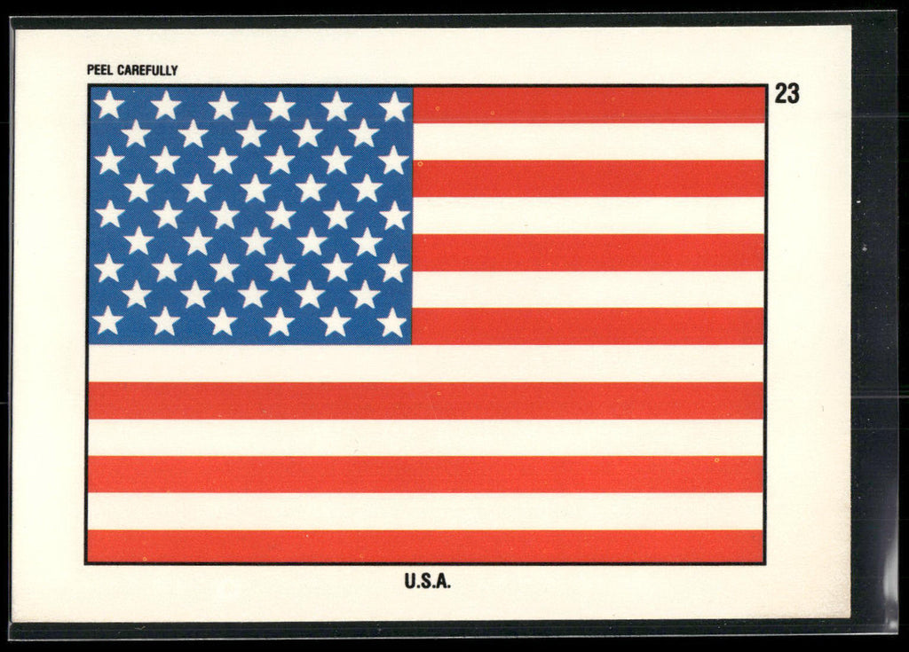 1991 Topps Desert Storm #23 USA Flag Stickers