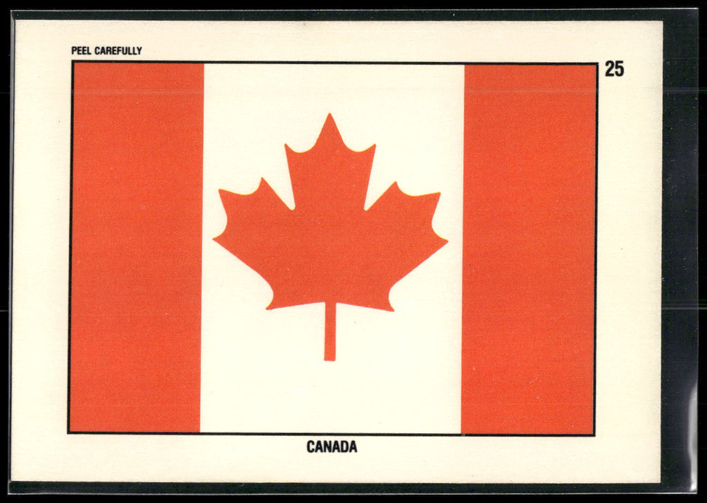 1991 Topps Desert Storm #25 Canada Flag Stickers