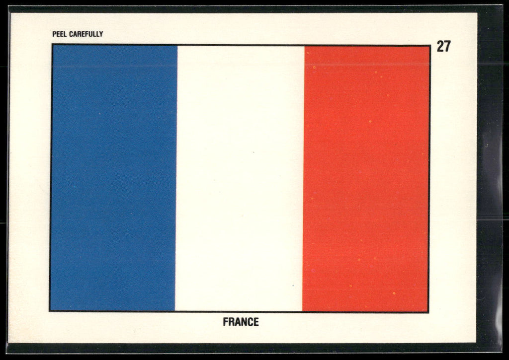 1991 Topps Desert Storm #27 France Flag Stickers