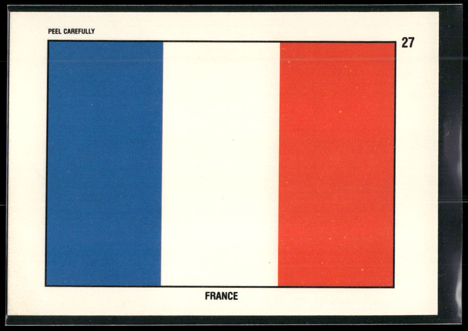 1991 Topps Desert Storm #27 France Flag Stickers