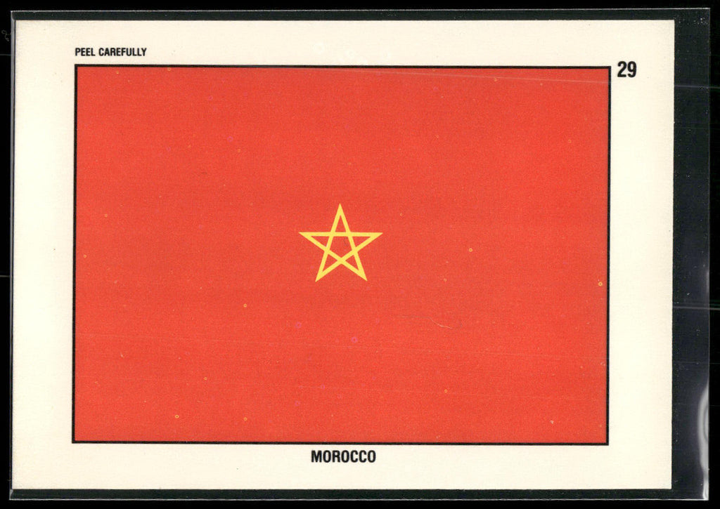 1991 Topps Desert Storm #29 Morocco Flag Stickers