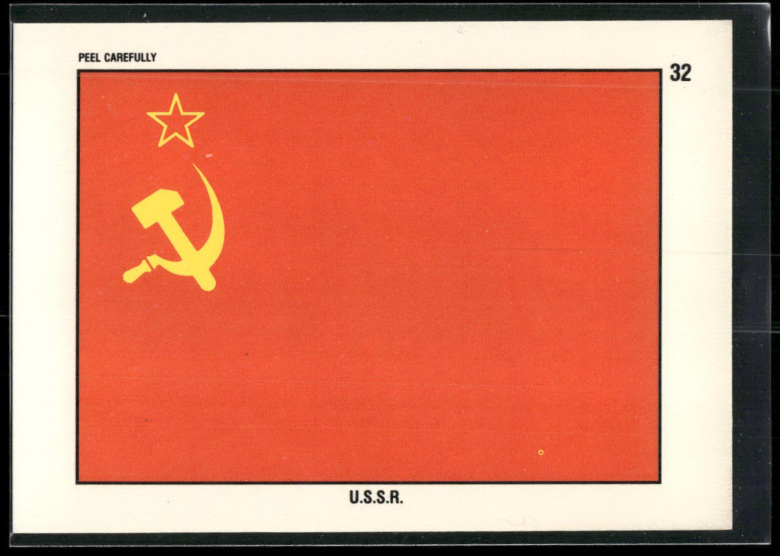 1991 Topps Desert Storm #32 USSR Flag Stickers