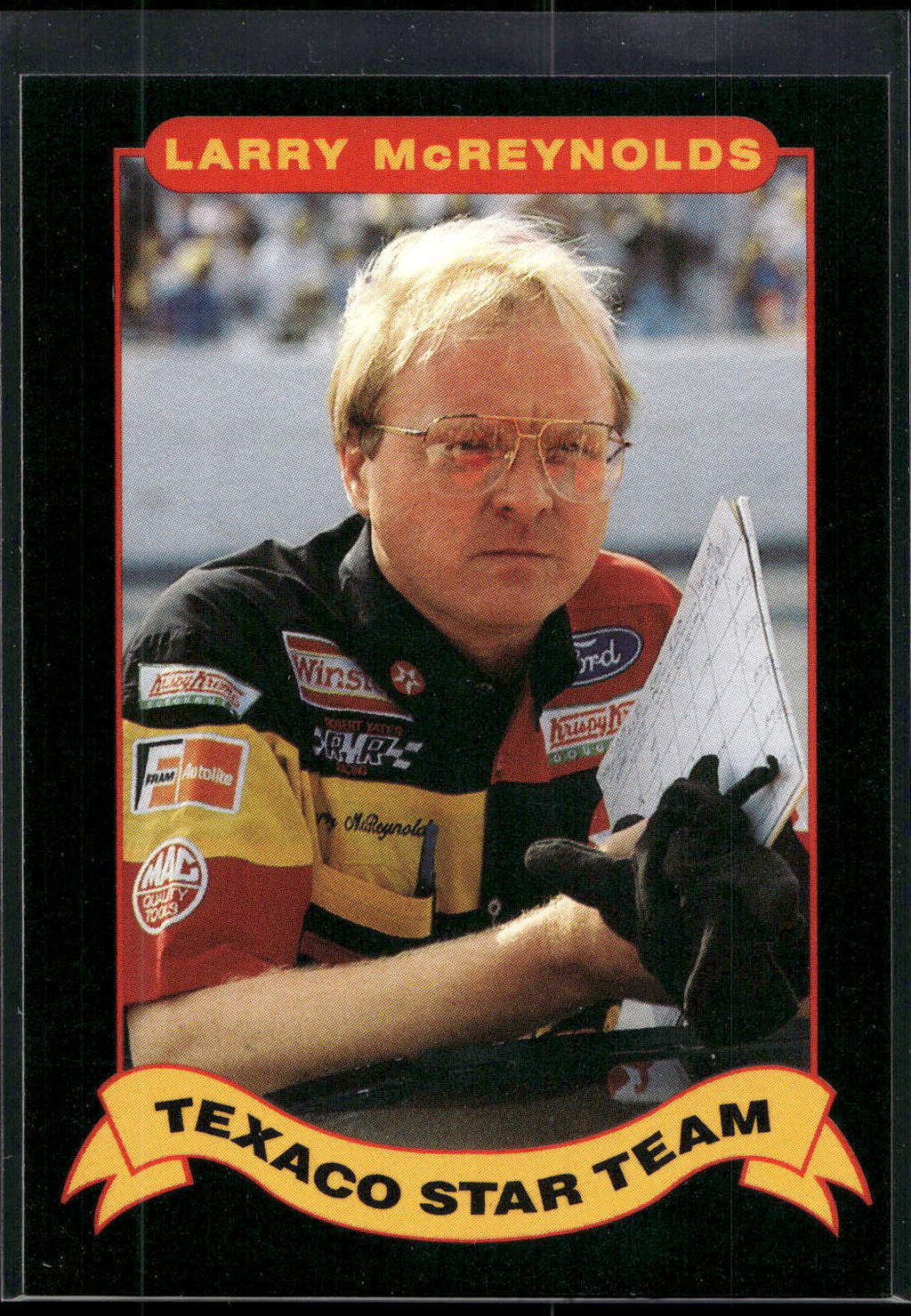 1992 Maxx Texaco Davey Allison #4 Larry McReynolds