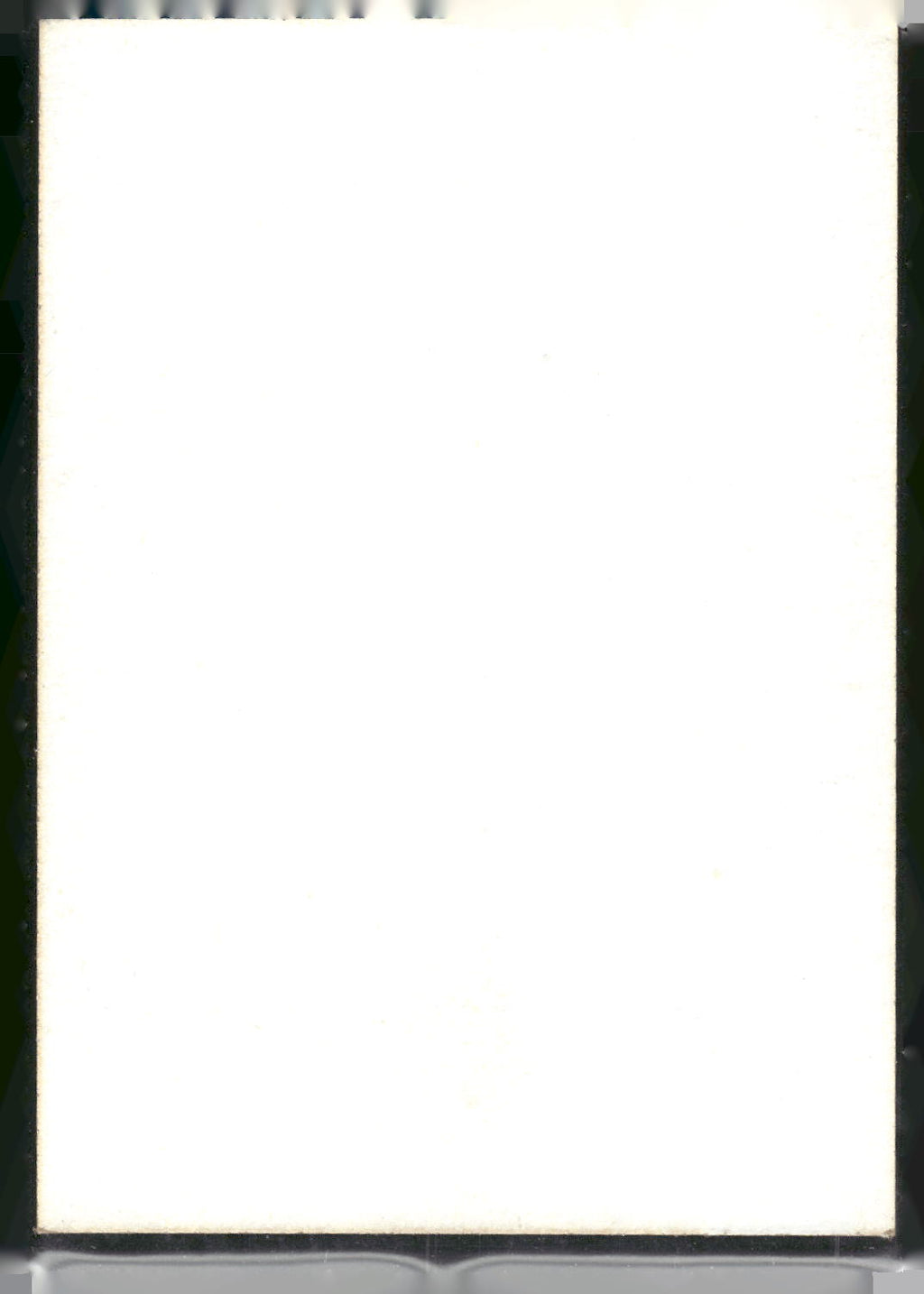 1990 Topps #137 Marty Pevey - Error Card - Blank Front