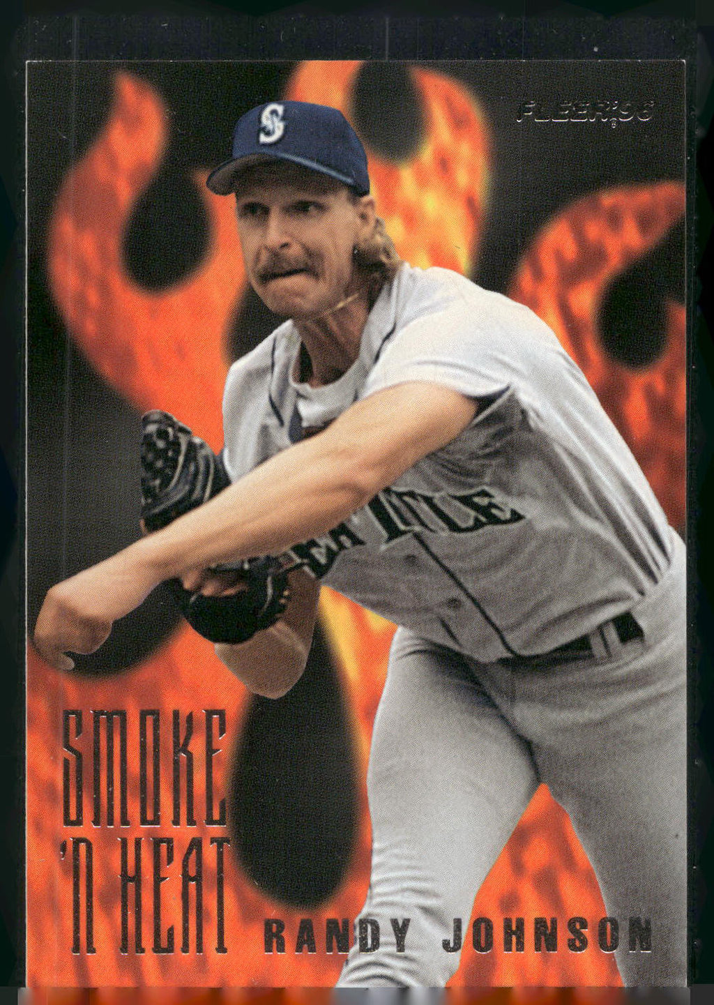 1996 Fleer #5 Randy Johnson Smoke 'N Heat