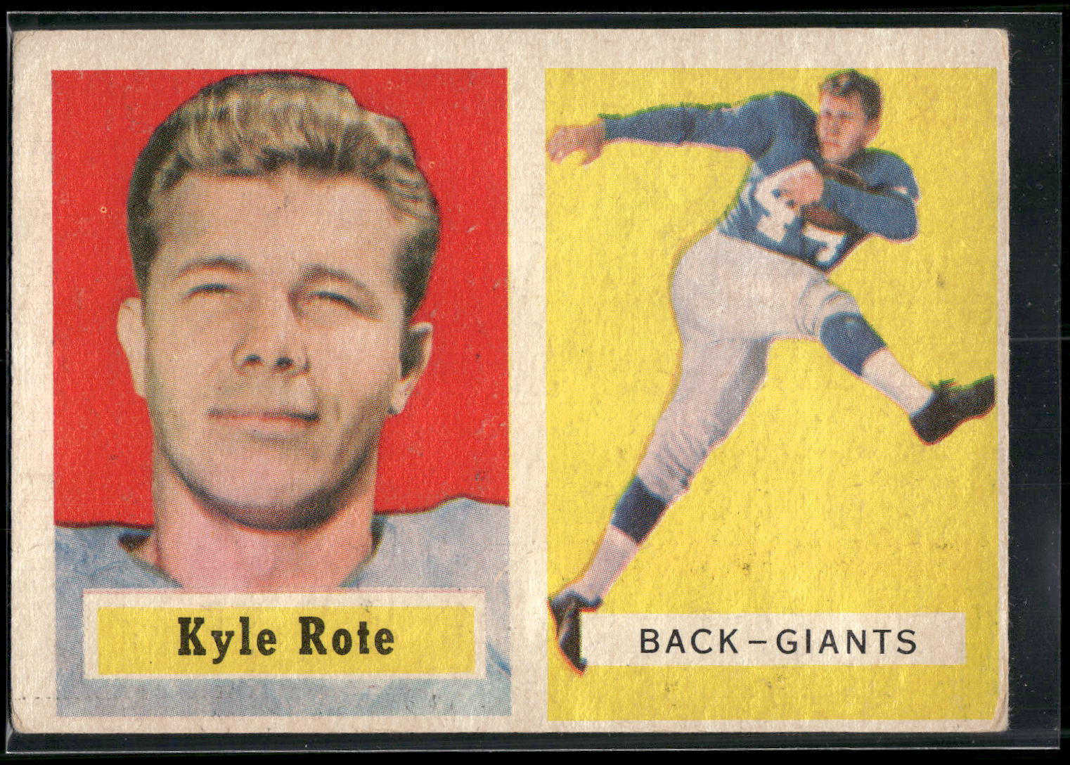 1957 Topps #59 Kyle Rote