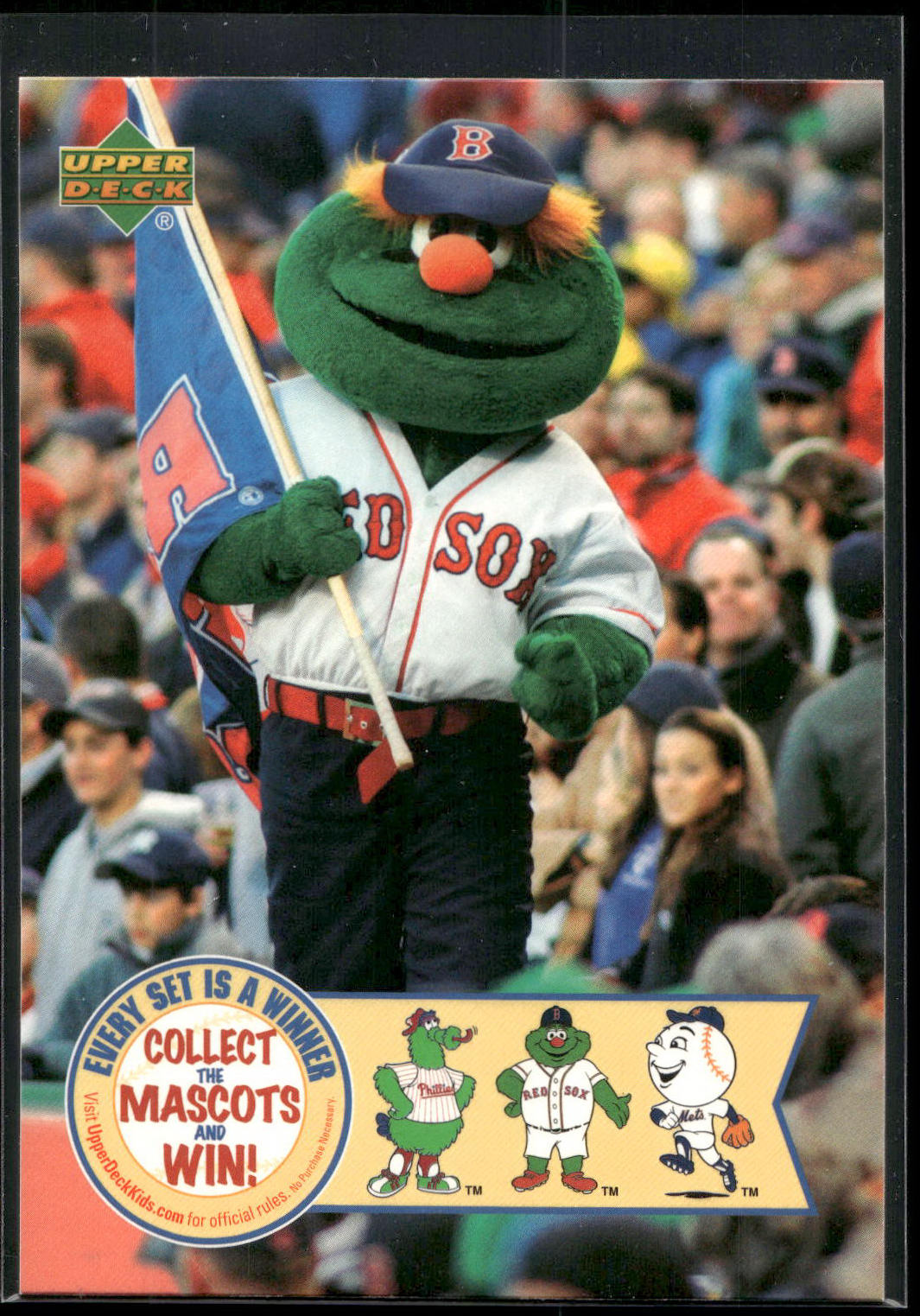 2006 Upper Deck #MLB-1 Wally the Green Monster Collect the Mascots and Win