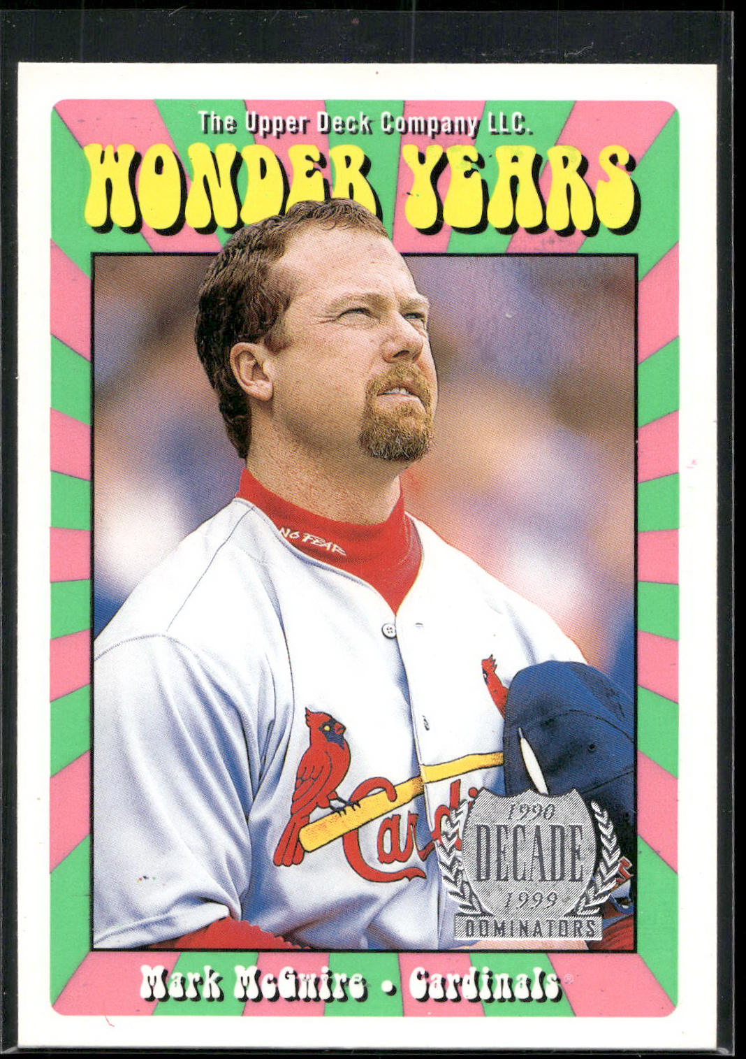 1999 Upper Deck #WY19 Mark McGwire Wonder Years