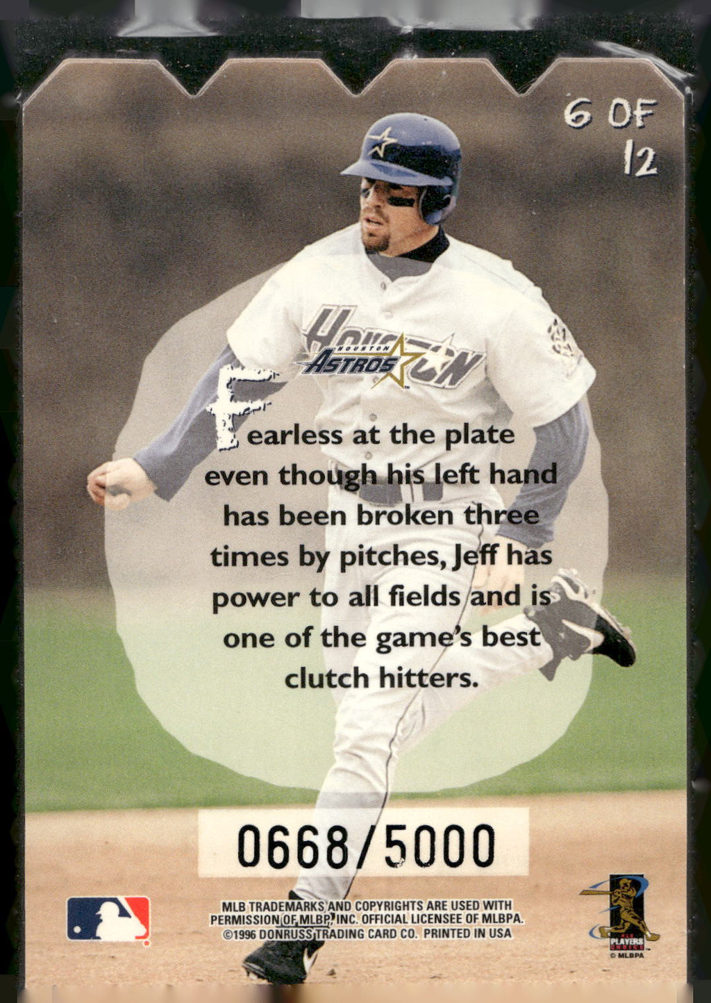 1997 Leaf #6 Jeff Bagwell Knothole Gang #/5000