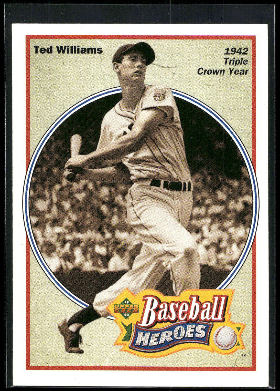 1992 Upper Deck #30 Ted Williams Baseball Heroes: Ted Williams