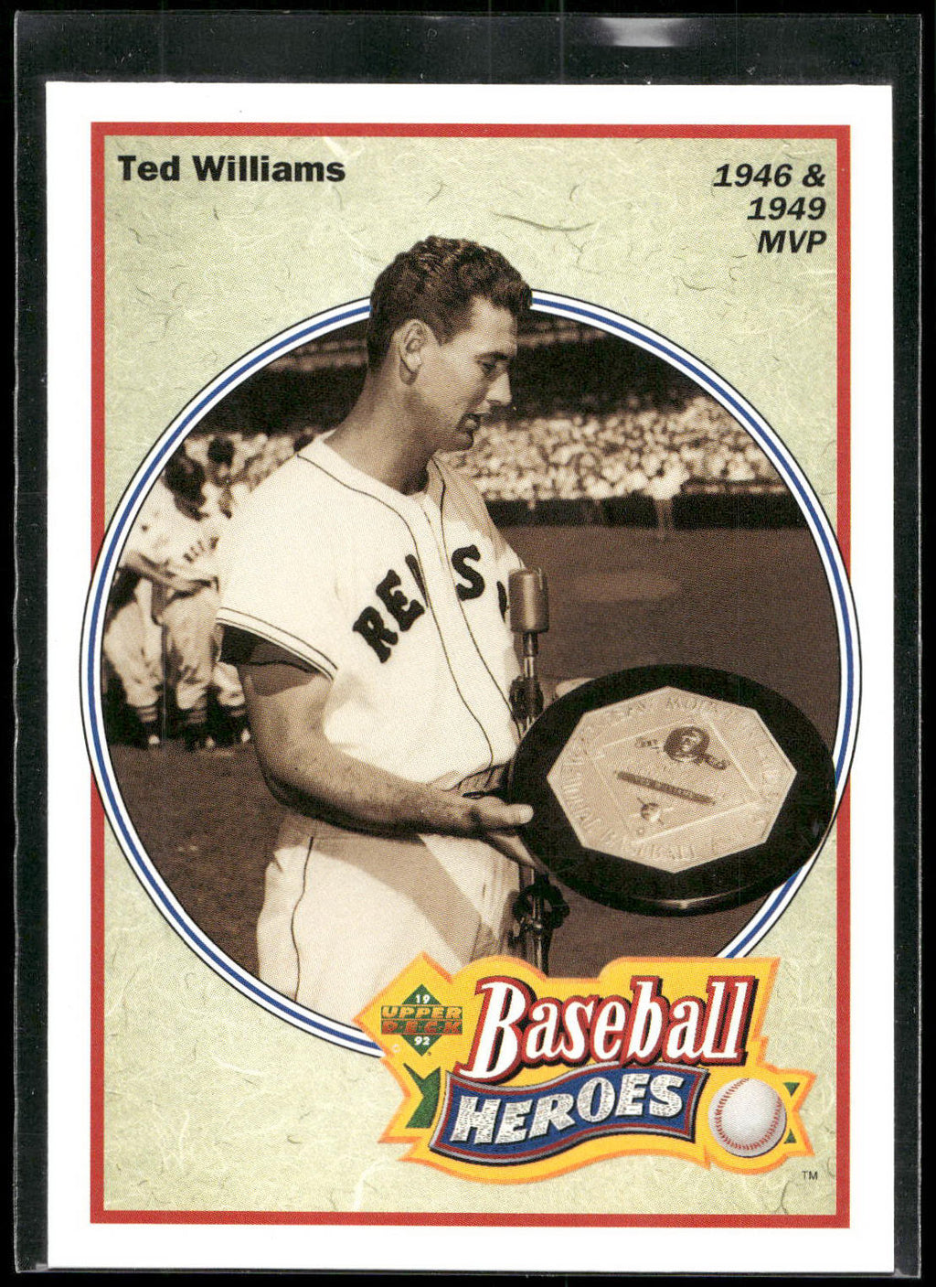 1992 Upper Deck #31 Ted Williams Baseball Heroes: Ted Williams