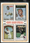 1974 Topps #6 Hank Aaron Special: 1970-1973