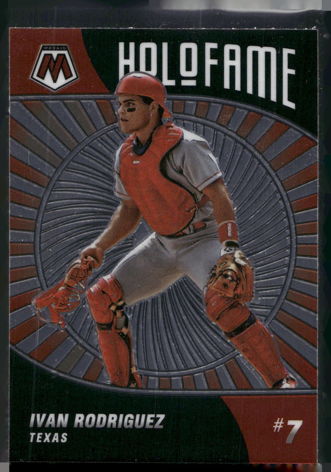 2022 Panini Mosaic #HF-12 Ivan Rodriguez Holofame