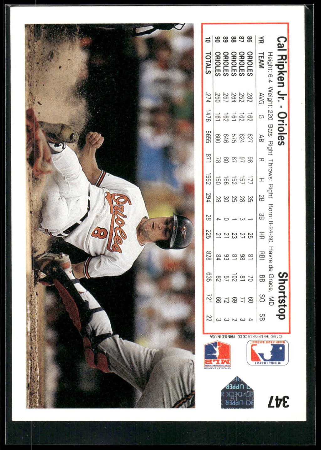 1991 Upper Deck #347 Cal Ripken Jr.