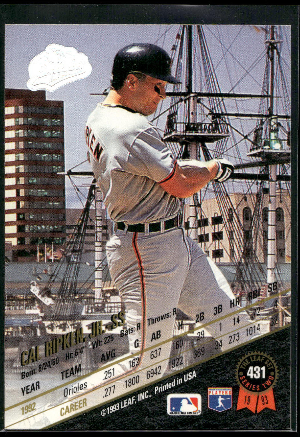 1993 Leaf #431 Cal Ripken, Jr.