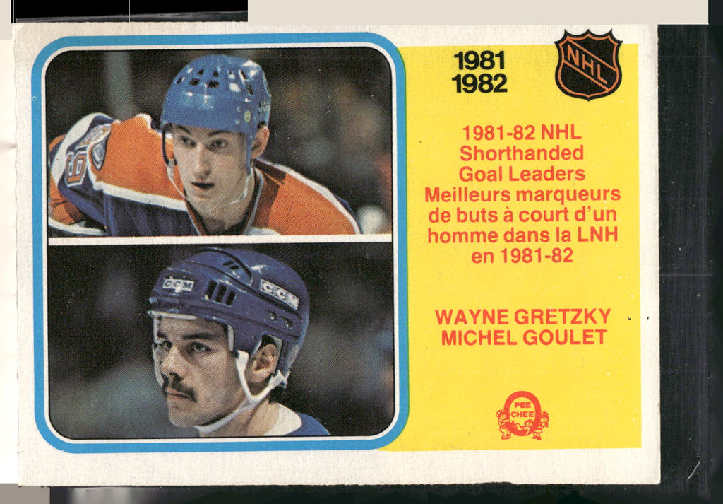 1982-83 O-Pee-Chee #237 Wayne Gretzky / Michel Goulet