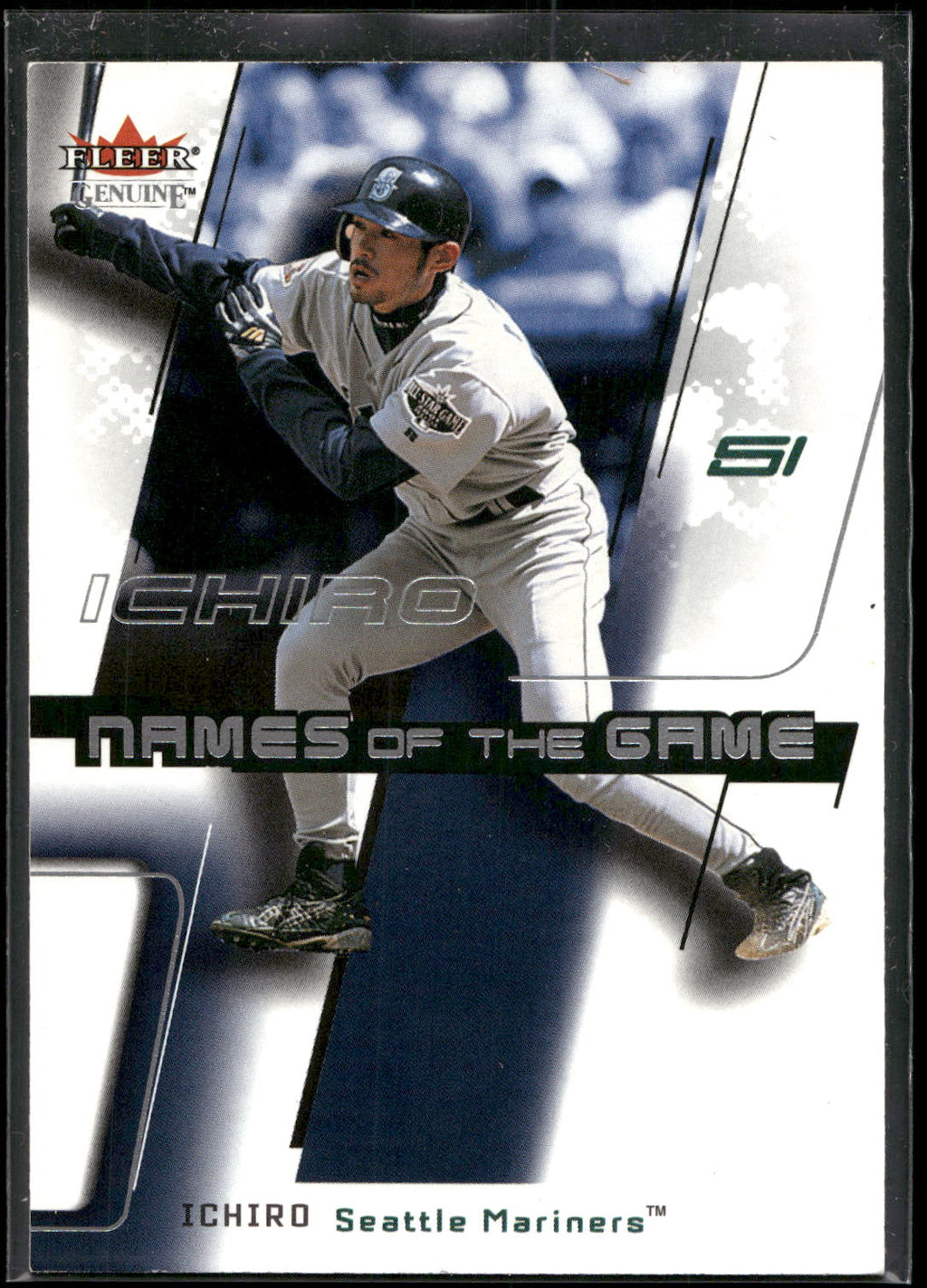 2002 Fleer Genuine #NG 30 Ichiro Names of the Game