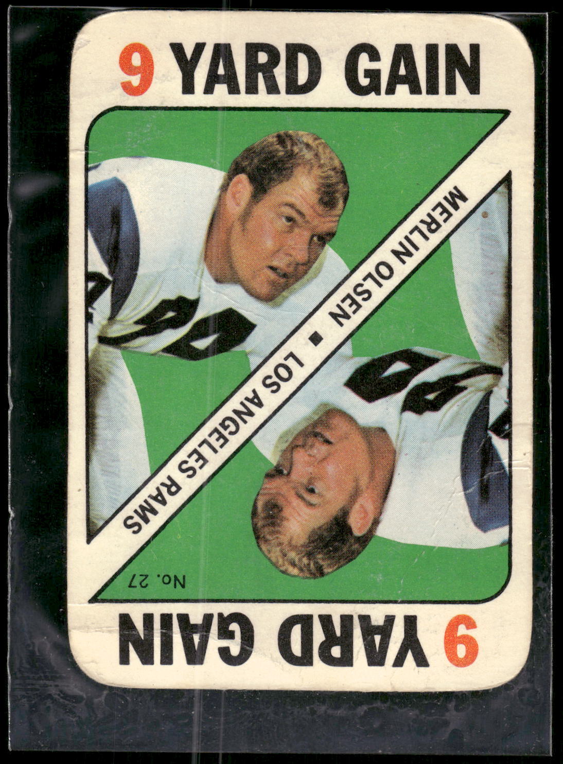 1971 Topps #27 Merlin Olsen Game Inserts