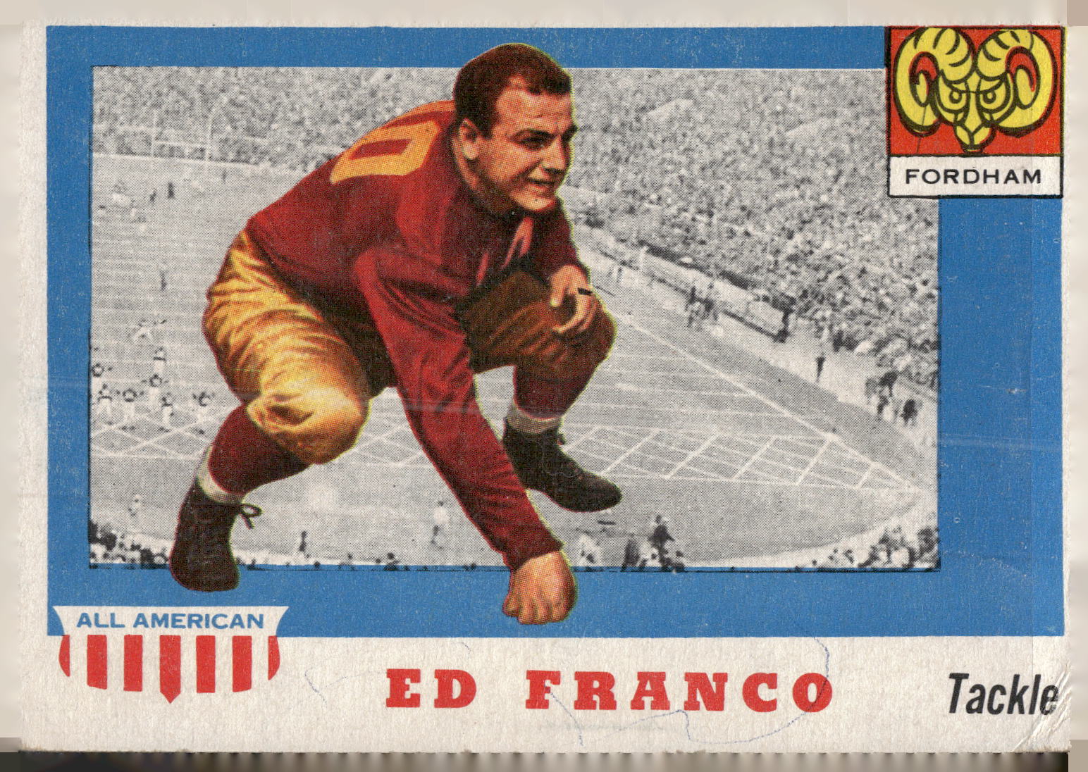 1955 Topps All-American #58 Ed Franco