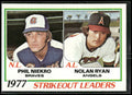 1978 Topps #206 1977 Strikeout Leaders (Phil Niekro / Nolan Ryan)