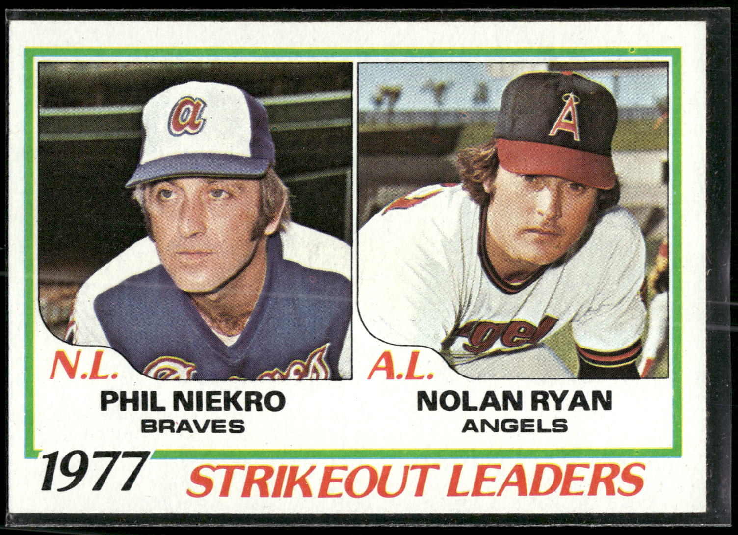 1978 Topps #206 1977 Strikeout Leaders (Phil Niekro / Nolan Ryan)