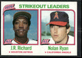 1980 Topps #206 1979 Strikeout Leaders (J.R. Richard / Nolan Ryan)