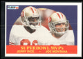 1990 Fleer #397 Superbowl MVP`s (Jerry Rice / Joe Montana)
