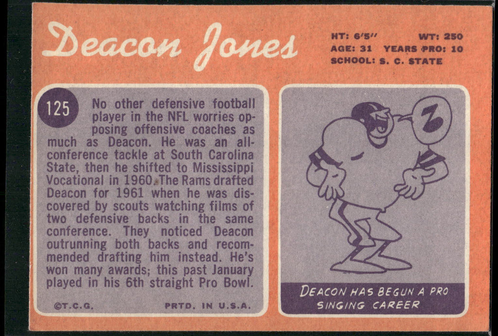 1970 Topps #125 Deacon Jones