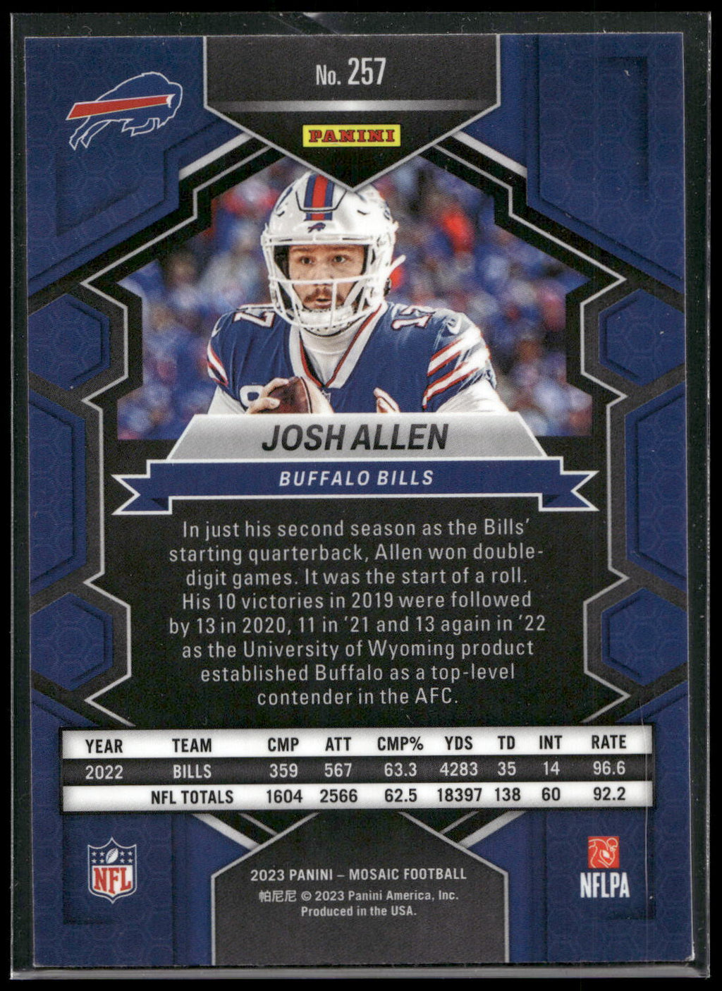 2023 Panini Mosaic #257 Josh Allen