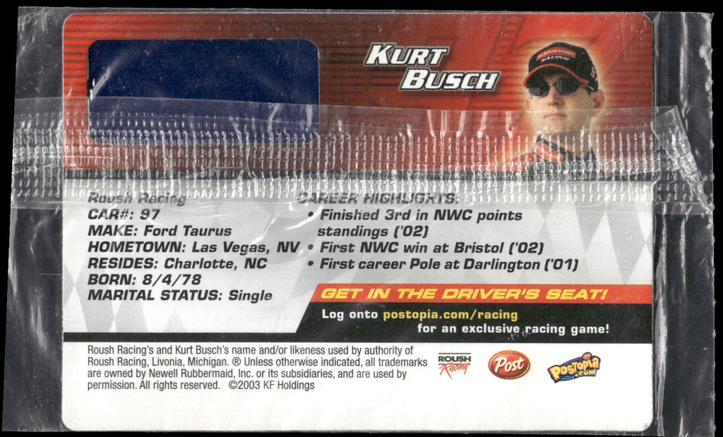 2004 Post Cereal Kraft Racing #NNO Kurt Busch
