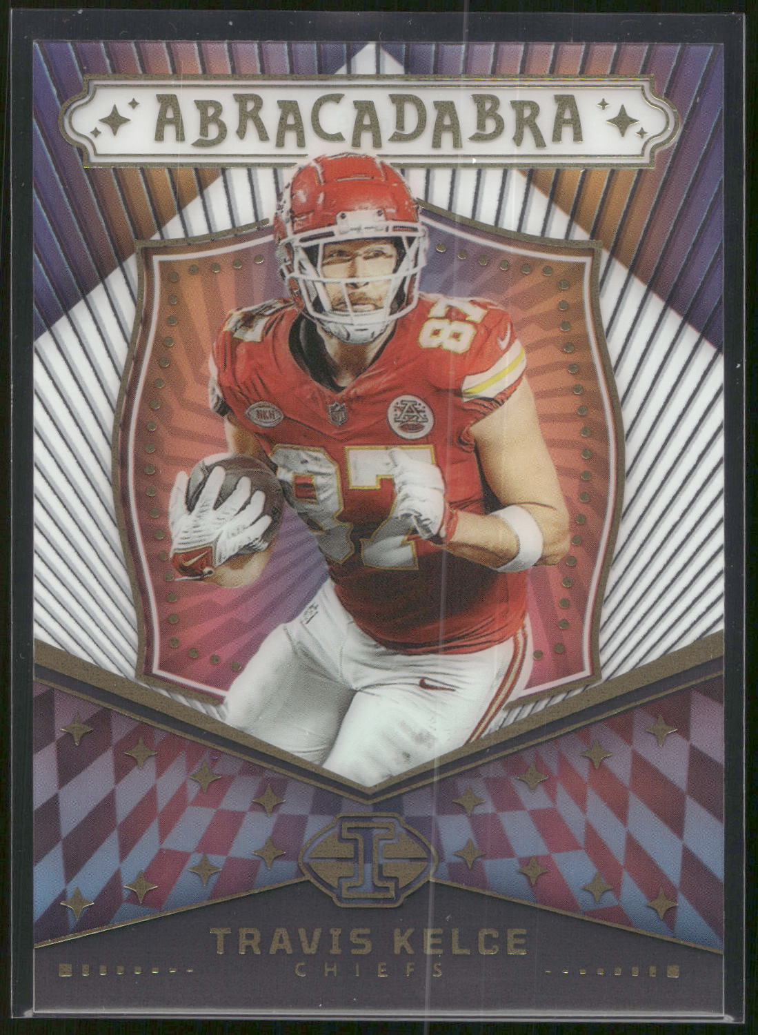 2024 Panini Illusions #19 Travis Kelce Abracadabra Light Blue #/299