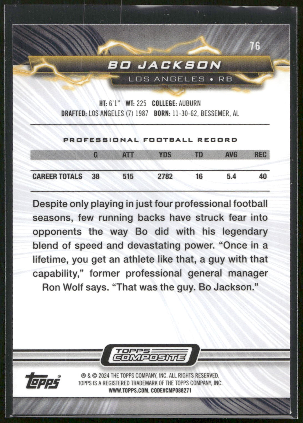 2023 Topps Composite #76 Bo Jackson