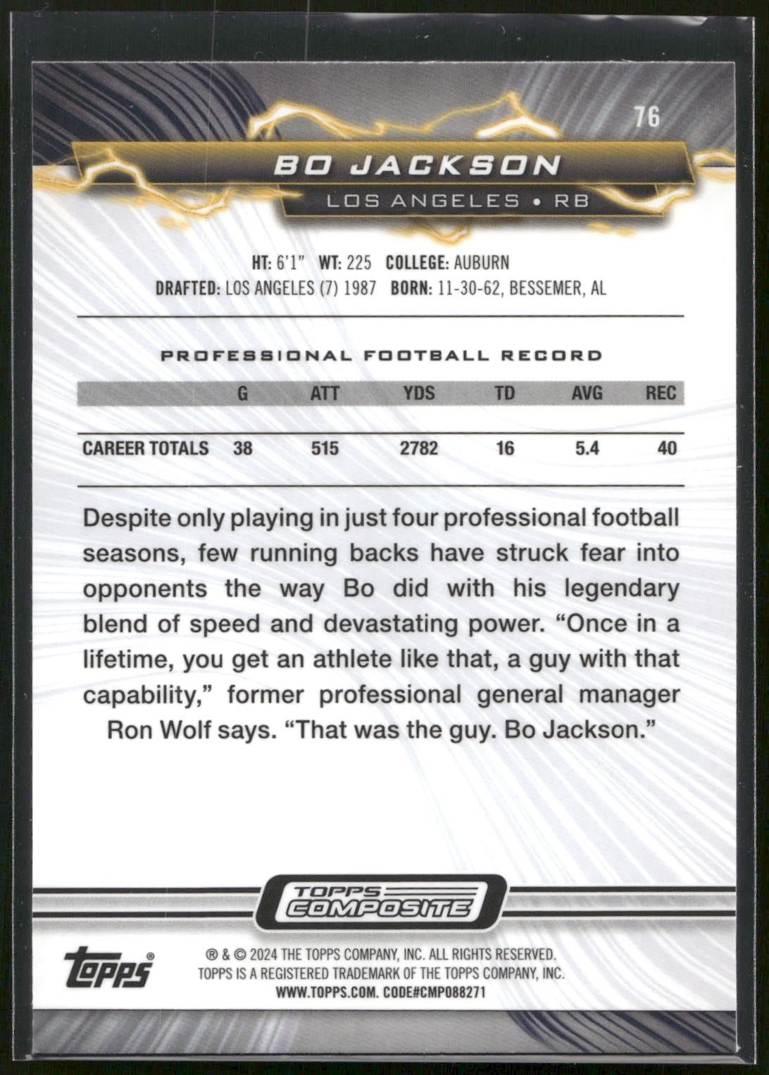 2023 Topps Composite #76 Bo Jackson