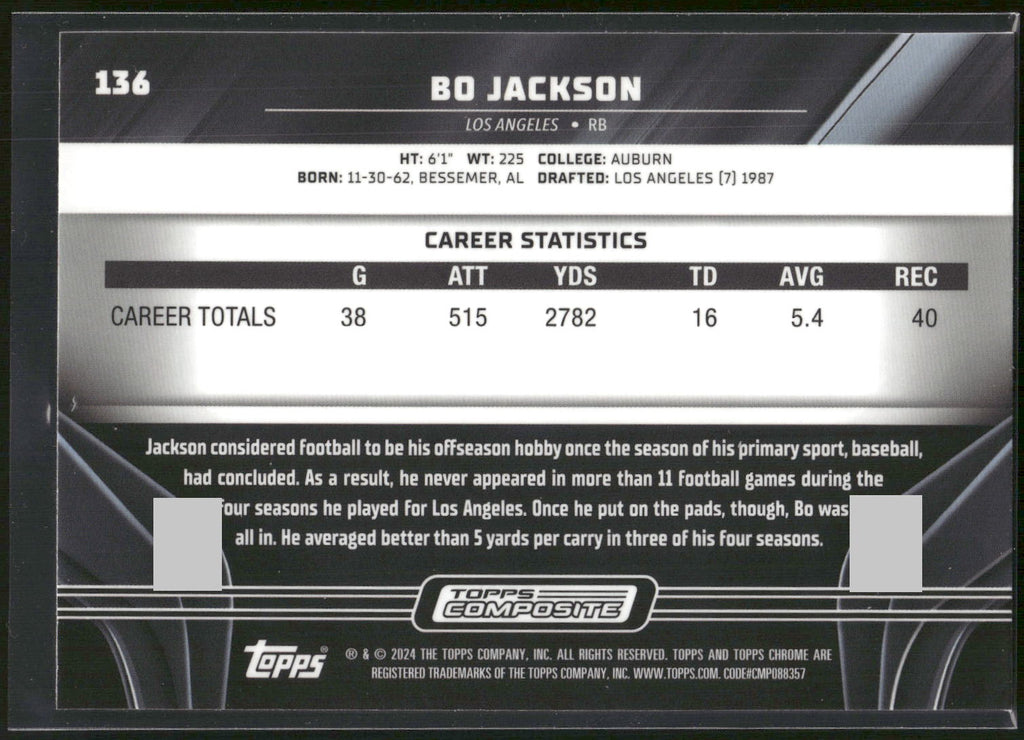 2023 Topps Composite #136 Bo Jackson