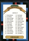 1988 Donruss #27 Diamond Kings Checklist 1-26