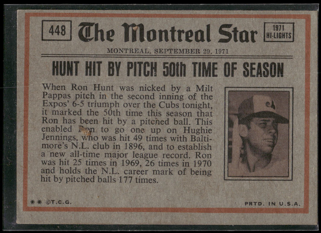1972 Topps #448 Willie Stargell