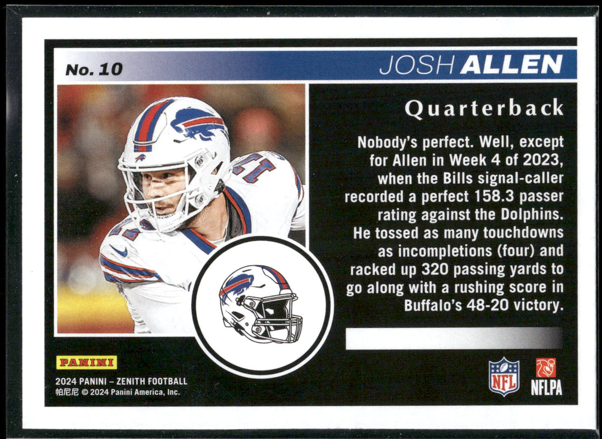 2024 Panini Zenith #10 Josh Allen Retail