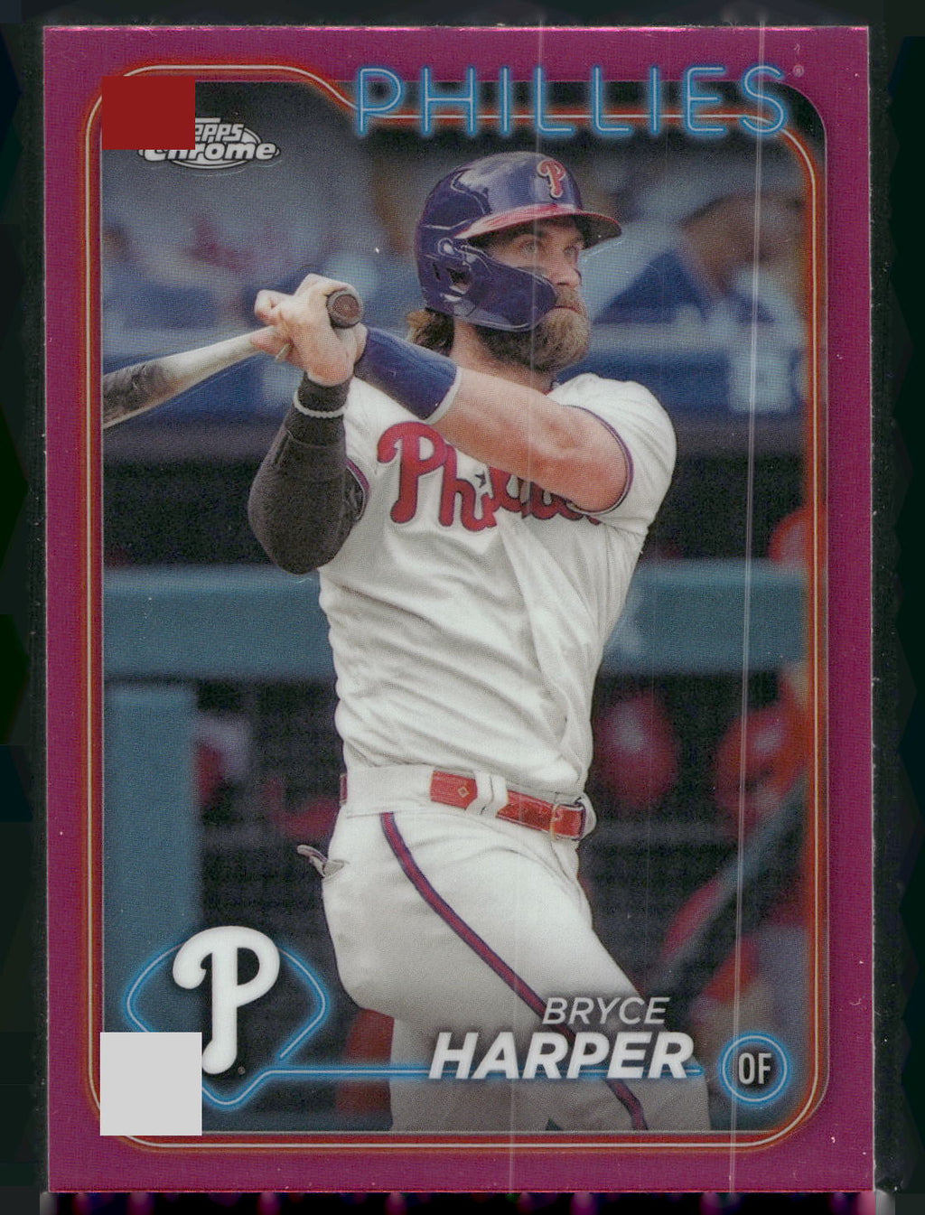 2024 Topps Chrome #62 Bryce Harper Pink Refractors