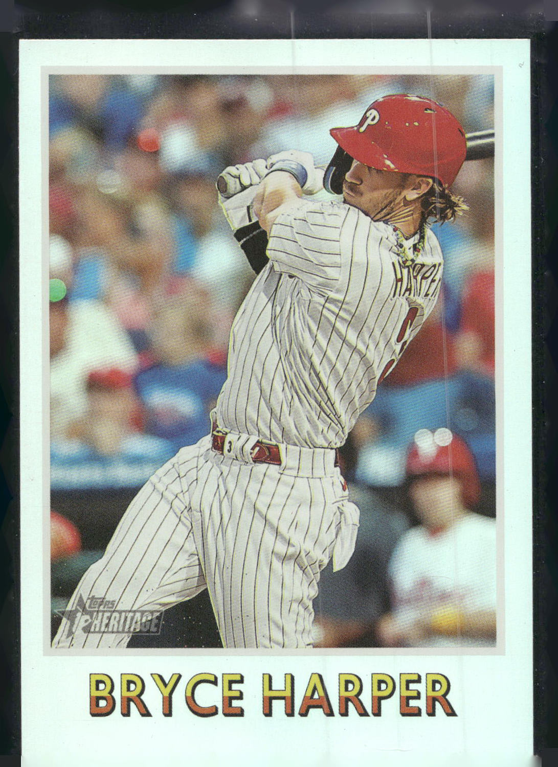 2024 Topps Heritage #75BS-18 Bryce Harper 1975 Baseball Sensations Platinum Foil