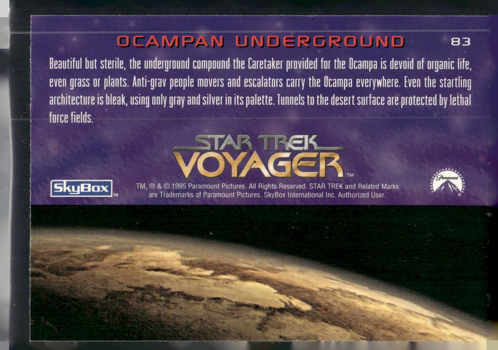 1995 SkyBox Star Trek: Voyager Season One Series Two #83 Ocampan Underground