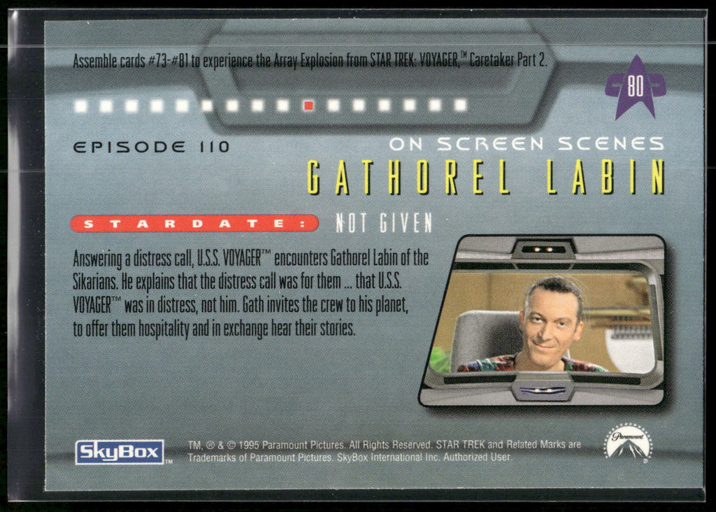 1995 SkyBox Star Trek: Voyager Season One Series Two #80 Gathorel Labin