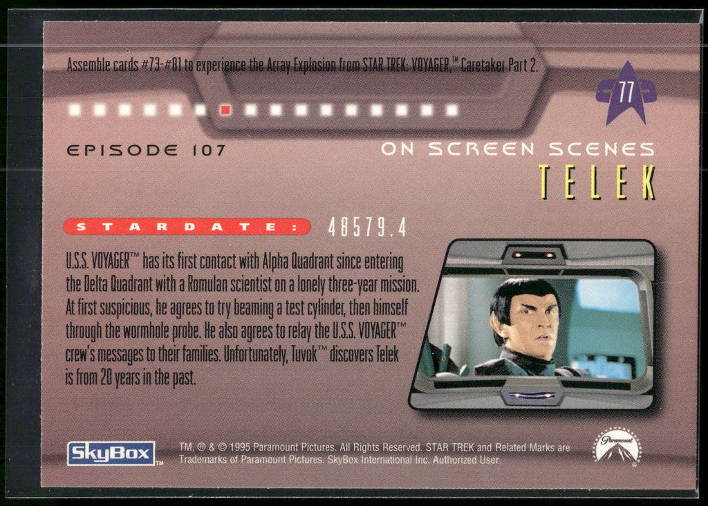 1995 SkyBox Star Trek: Voyager Season One Series Two #77 Telek